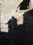 FZ003702 Shadow Jenni and Marijn kissing on Denbigh Castle wall.jpg